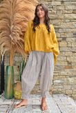 Kiti Paisley Damask Artist Smock Tumeric